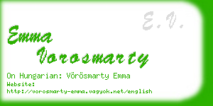 emma vorosmarty business card
