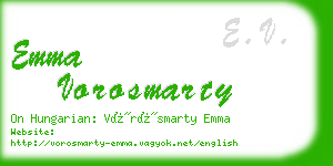 emma vorosmarty business card